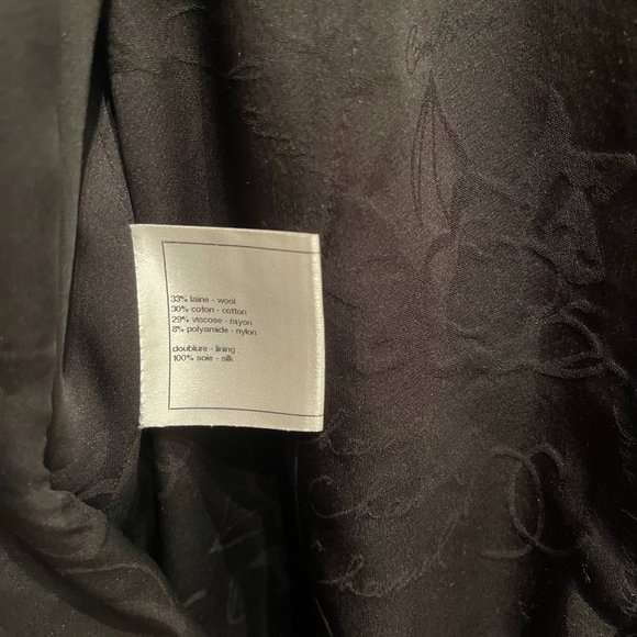 Chanel Tweed Mini Dress in Dark Gray / Black - Picture 2 of 16